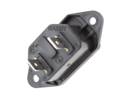 NOISE FILTER CONNECT. 2 WAY IEC320 WHIT